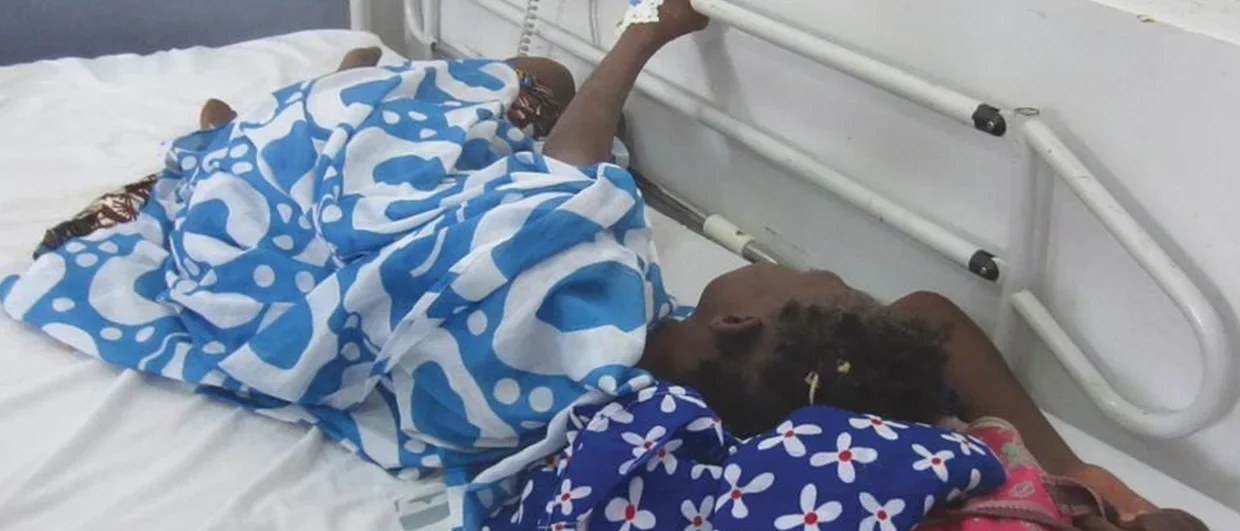 Sick baby in Senegal