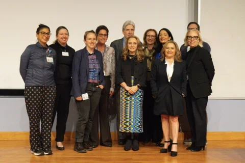 Attendees of grand rounds event on palliative care